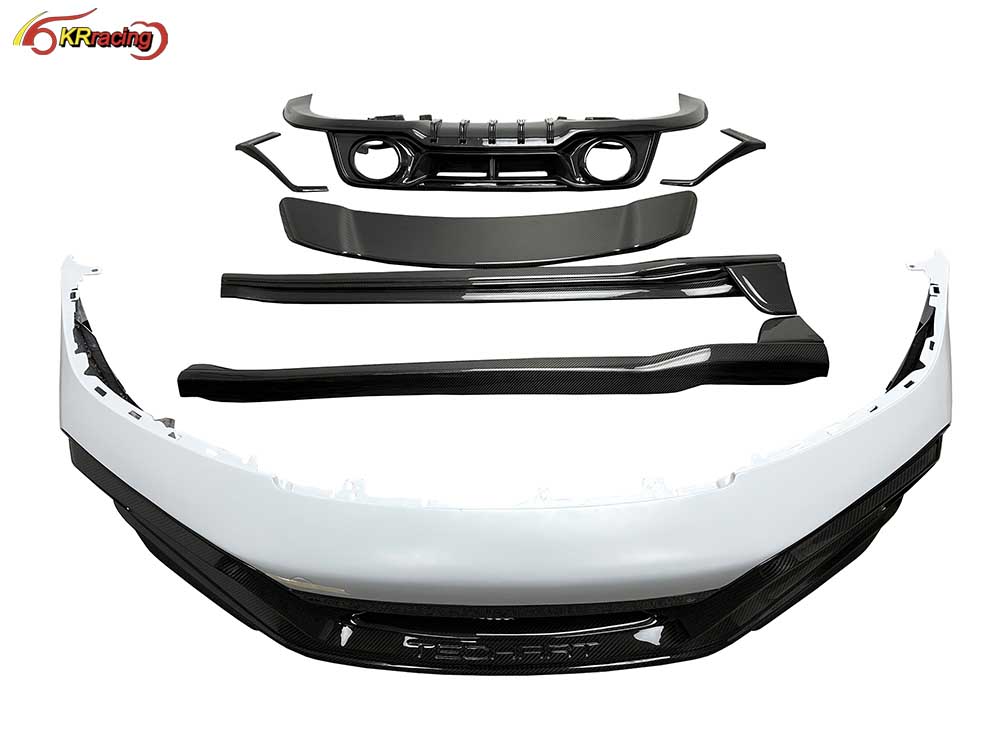 Tehart Style Dry Partial Carbon Fiber Body Kit With Front Bumper Rear Diffuser Spoiler for Porsche 992 Turbo S 2020-2023