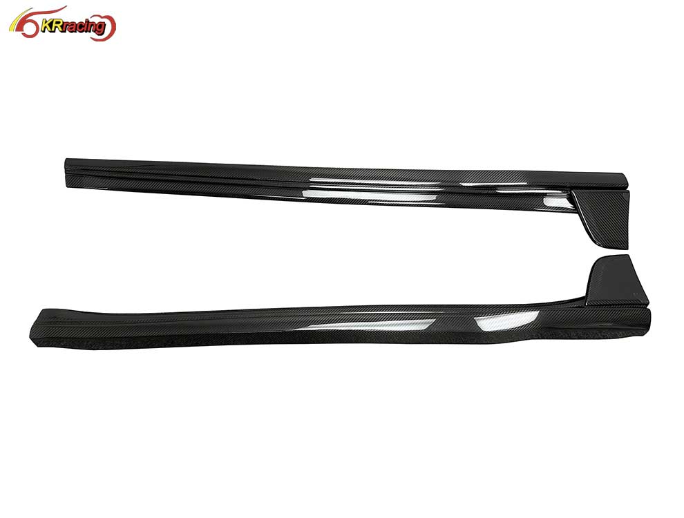 High Quality Tehart Style Auto Parts Dry Carbon Fiber Side Skirts for Porsche Carrera 992 Turbo S 2020-2023