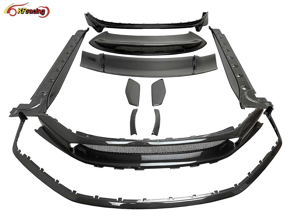 OEM Style Dry Carbon Fiber Conversion Body Kit for Porsche Carrera 911 GT3 2022-2024 Diffuser Side Skirt Bumper Spoiler