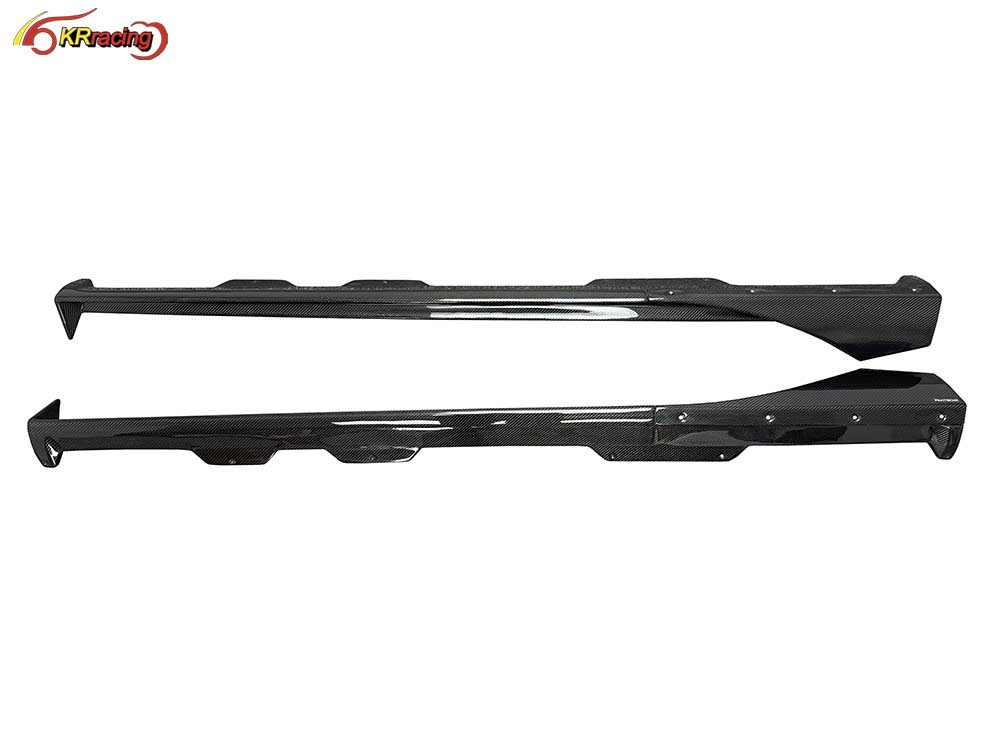 PT Style Carbon Fiber Auto Parts Side Skirts for Mercedes Benz AMG GT GTC GTS 2014-2018 Carbon Side Skirt Car Body Kits Parts