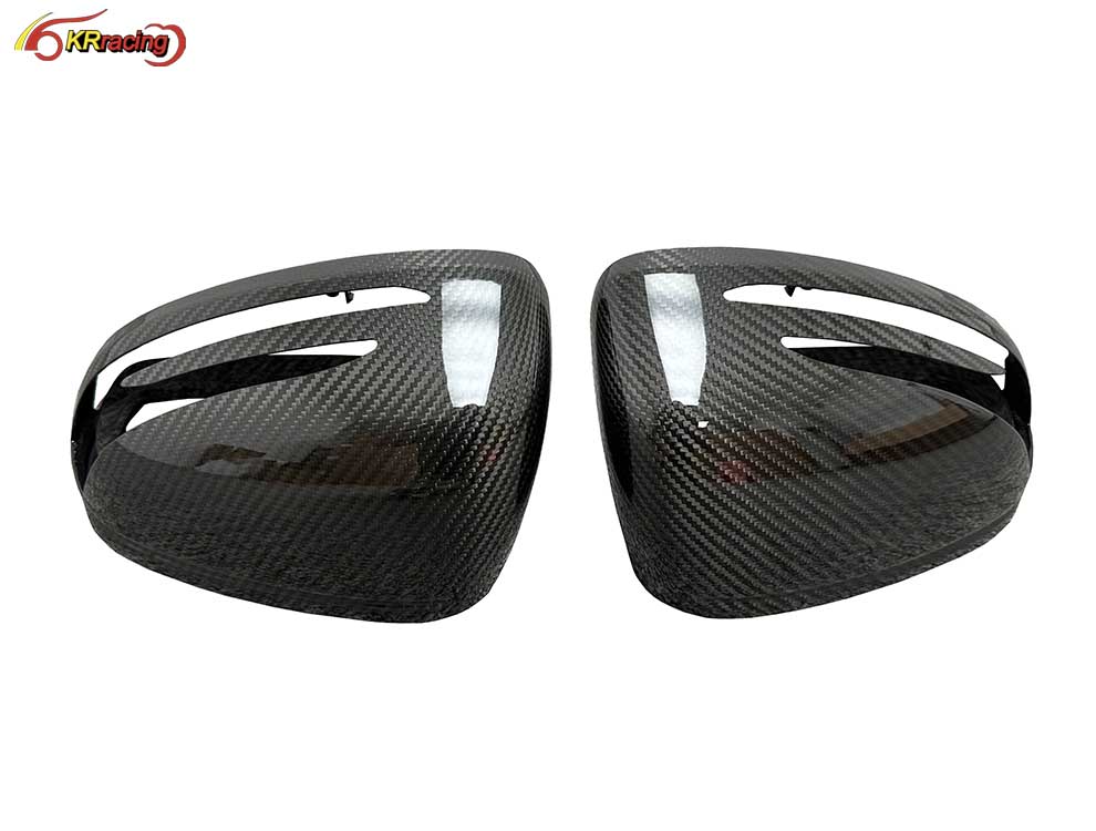 Dry Carbon Fiber Side Mirrors Replacement Mirror Cover for Benz AMG GT GTC GTS 2015-2018