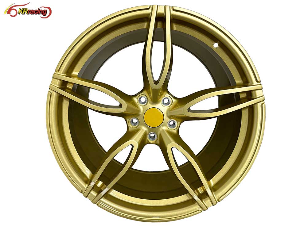 Aluminum Alloy Custom Gold Wheel Rims for Ferrari 458 Forged Wheels 20 Inch 21